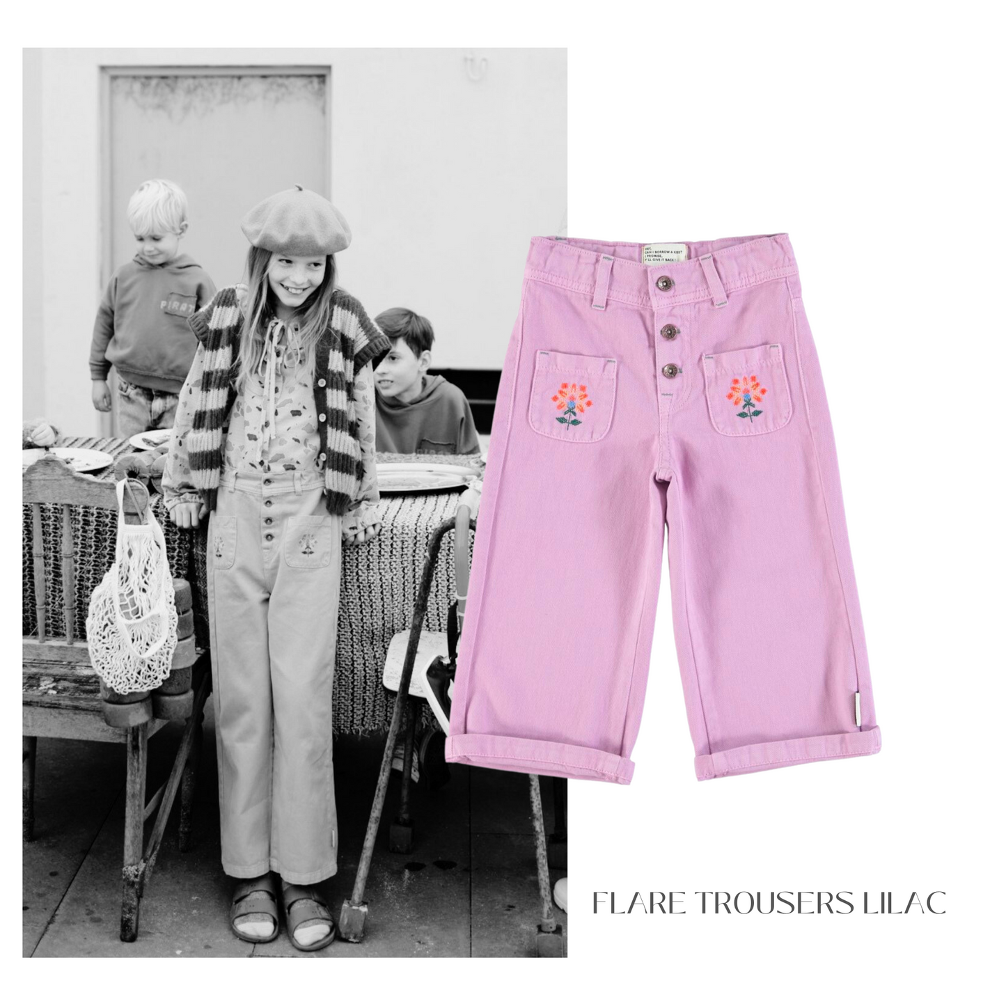 Piupiuchick - Flare Trousers Lilac