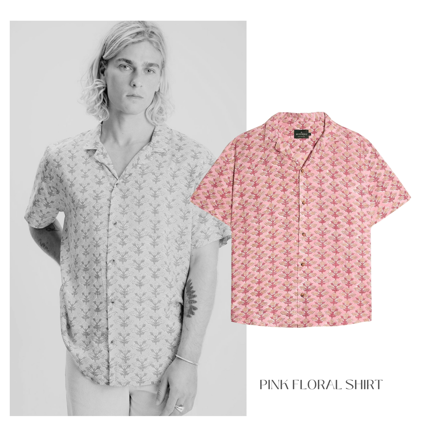 Mustique - Pink Floral Shirt