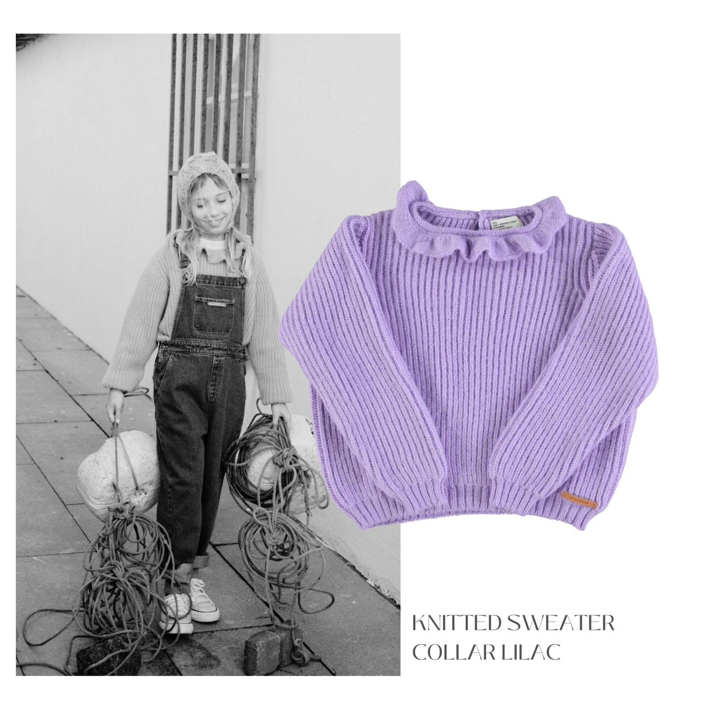 Piupiuchick - Knitted Sweater Collar Lilac K