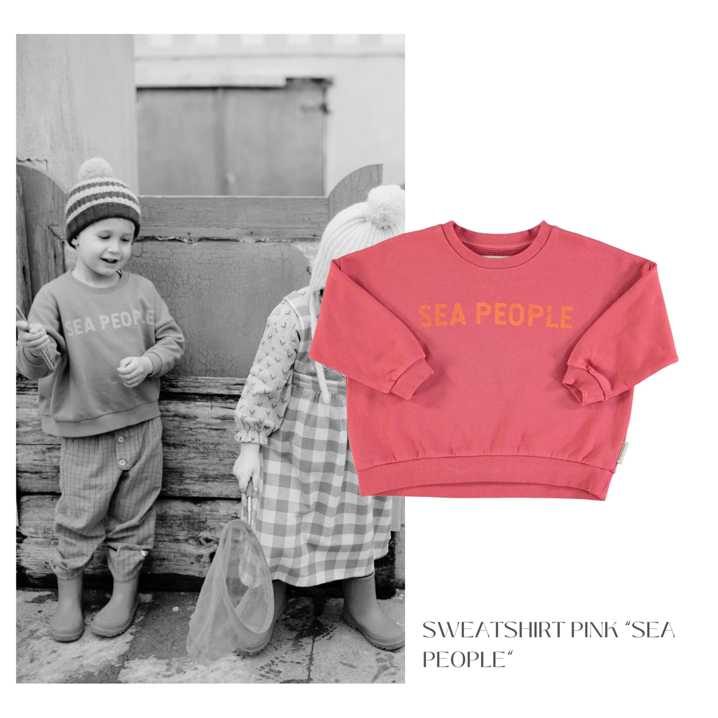 Piupiuchick - Sweatshirt Pink Sea People