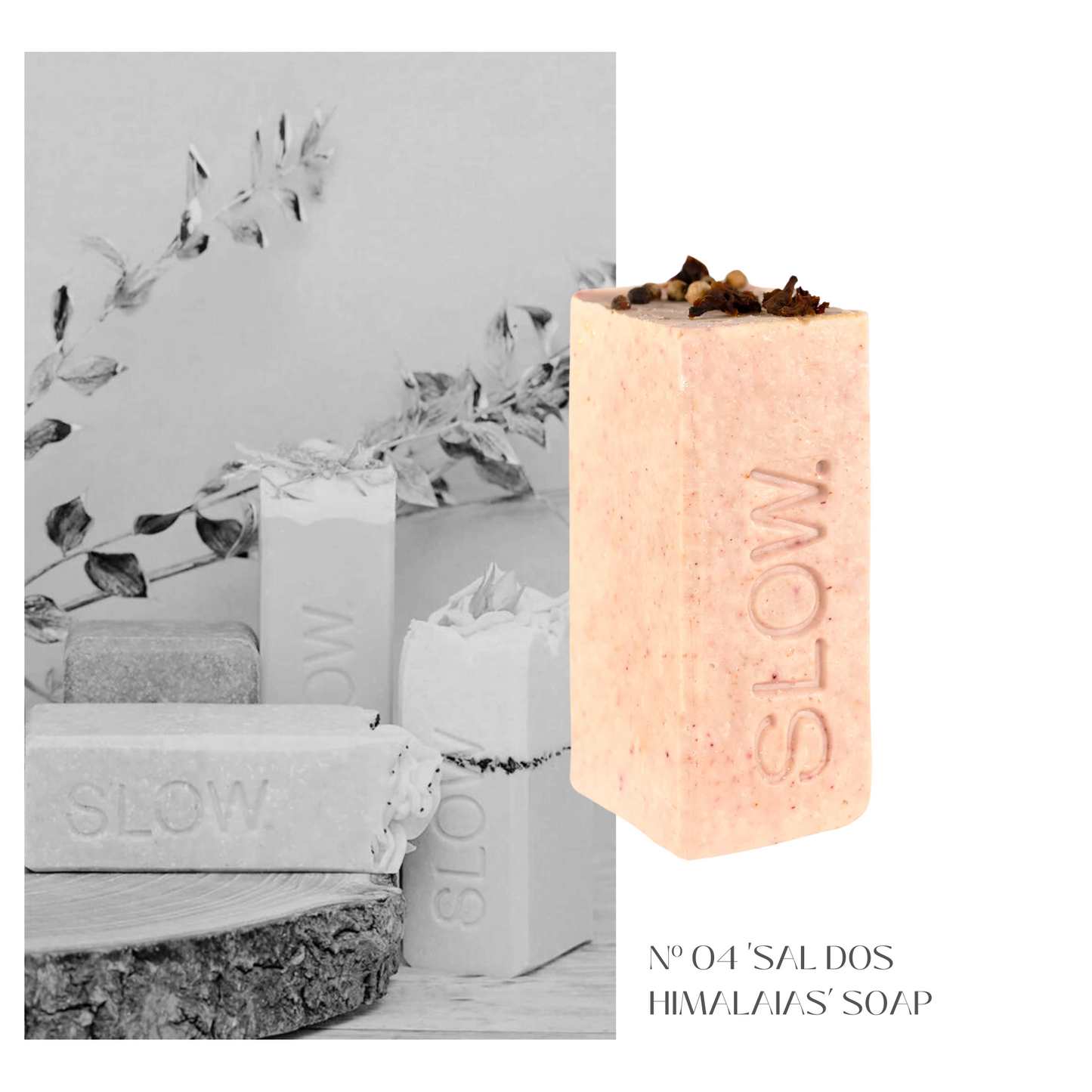 Slow. - Handseife - N°04 - Pink Himalayan Soap mit Patchouli, Lavendel und Geranie