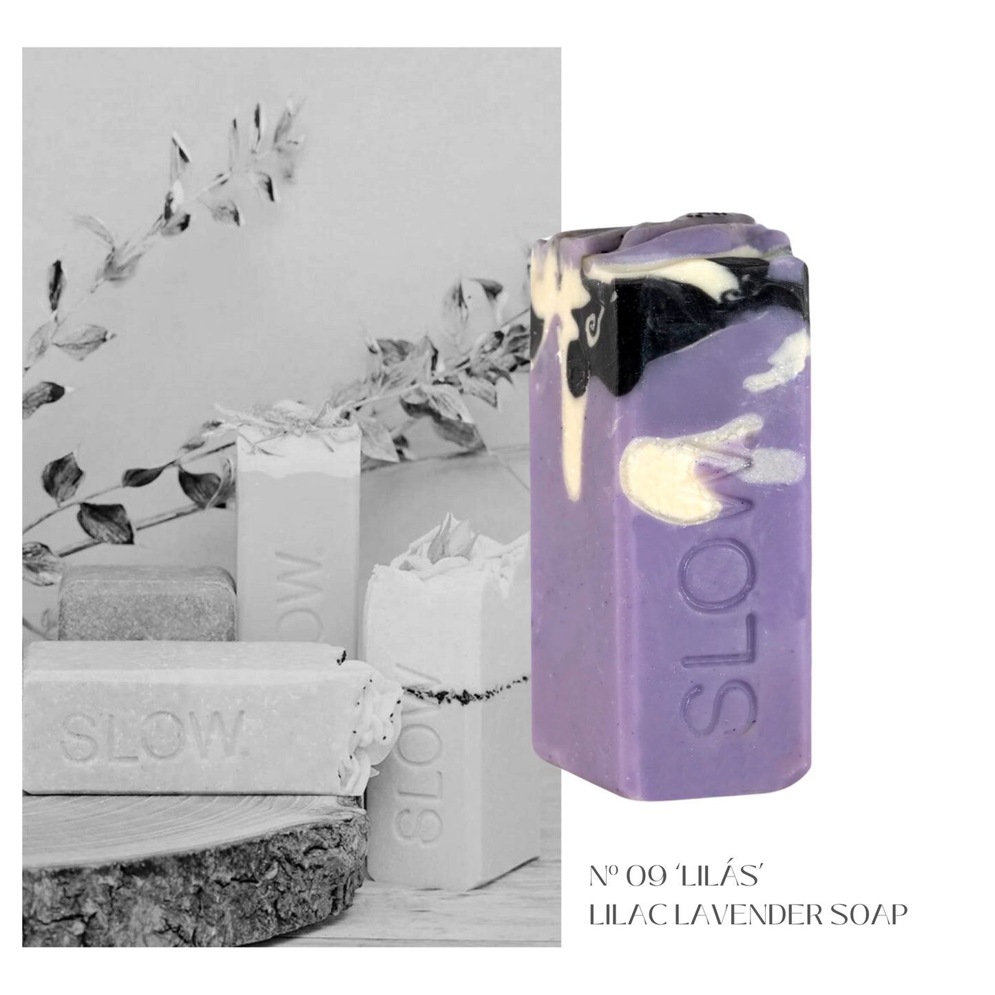 Slow. - Handseife - N°09 - Lilac Soap mit Lavendel und Zedernholz