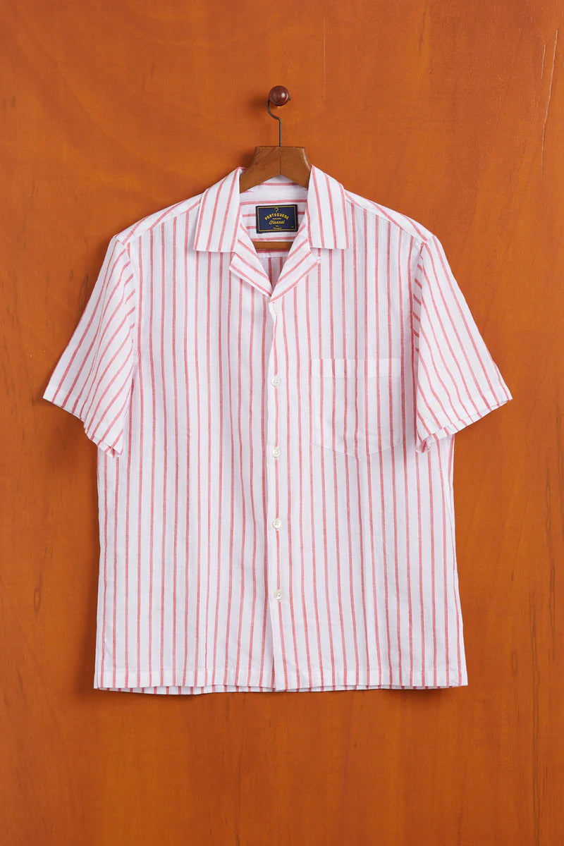 Portuguese Flannel - Beach cabin red