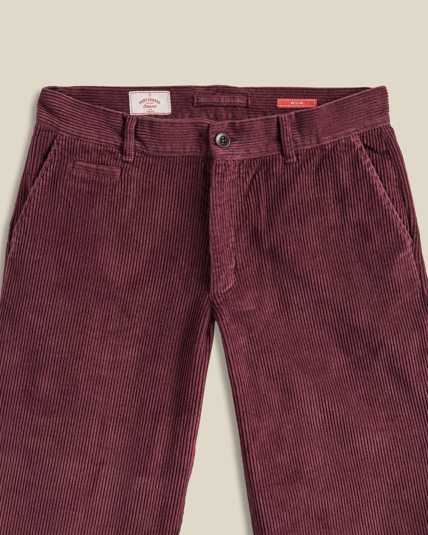 Portuguese Flannel - corduroy trousers bordeaux