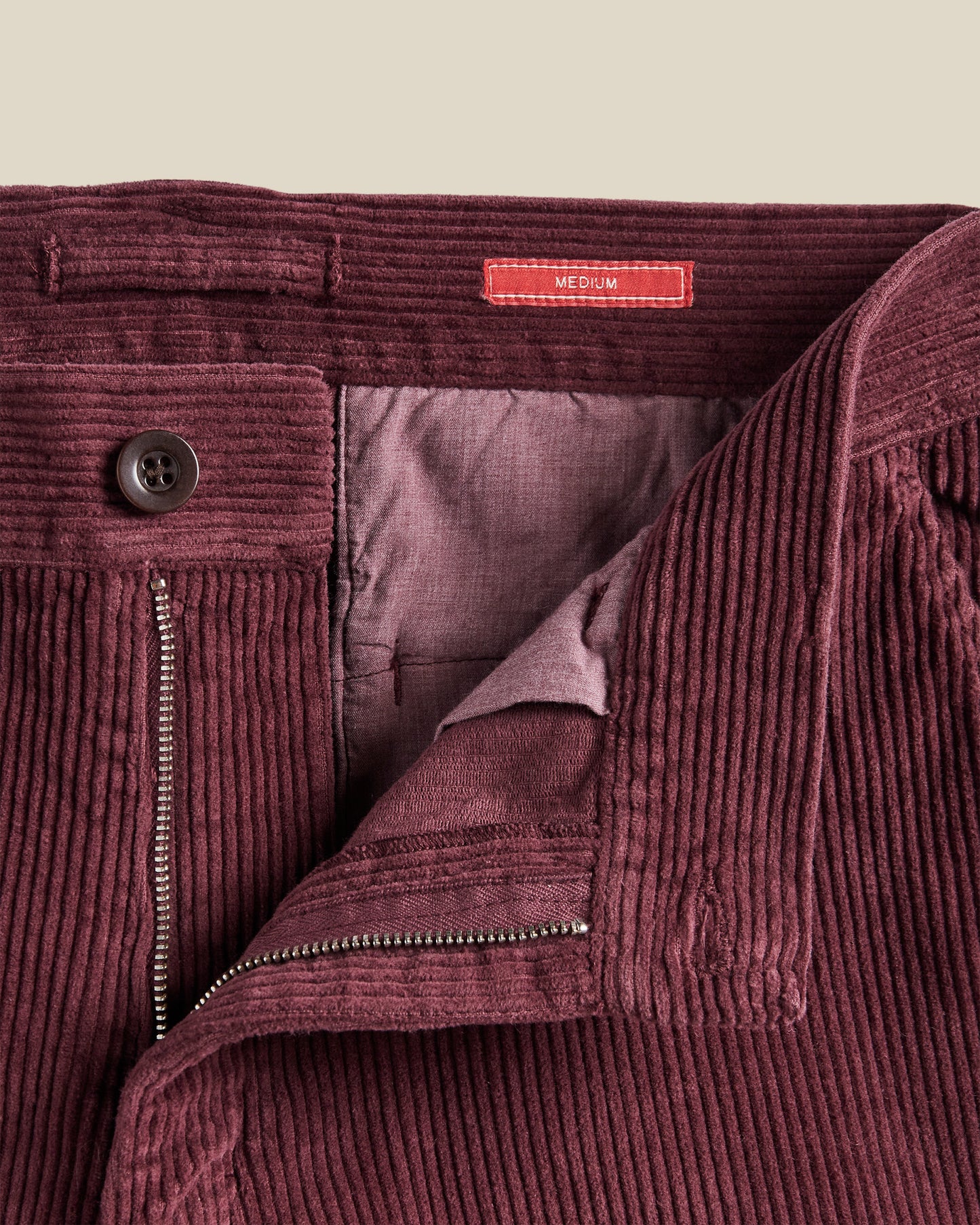 Portuguese Flannel - corduroy trousers bordeaux