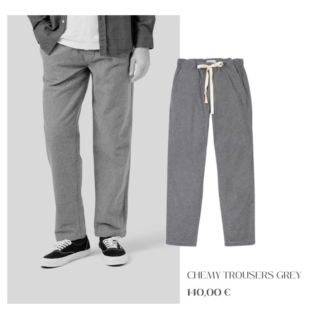 Portuguese Flannel - Chemy Trousers Grey