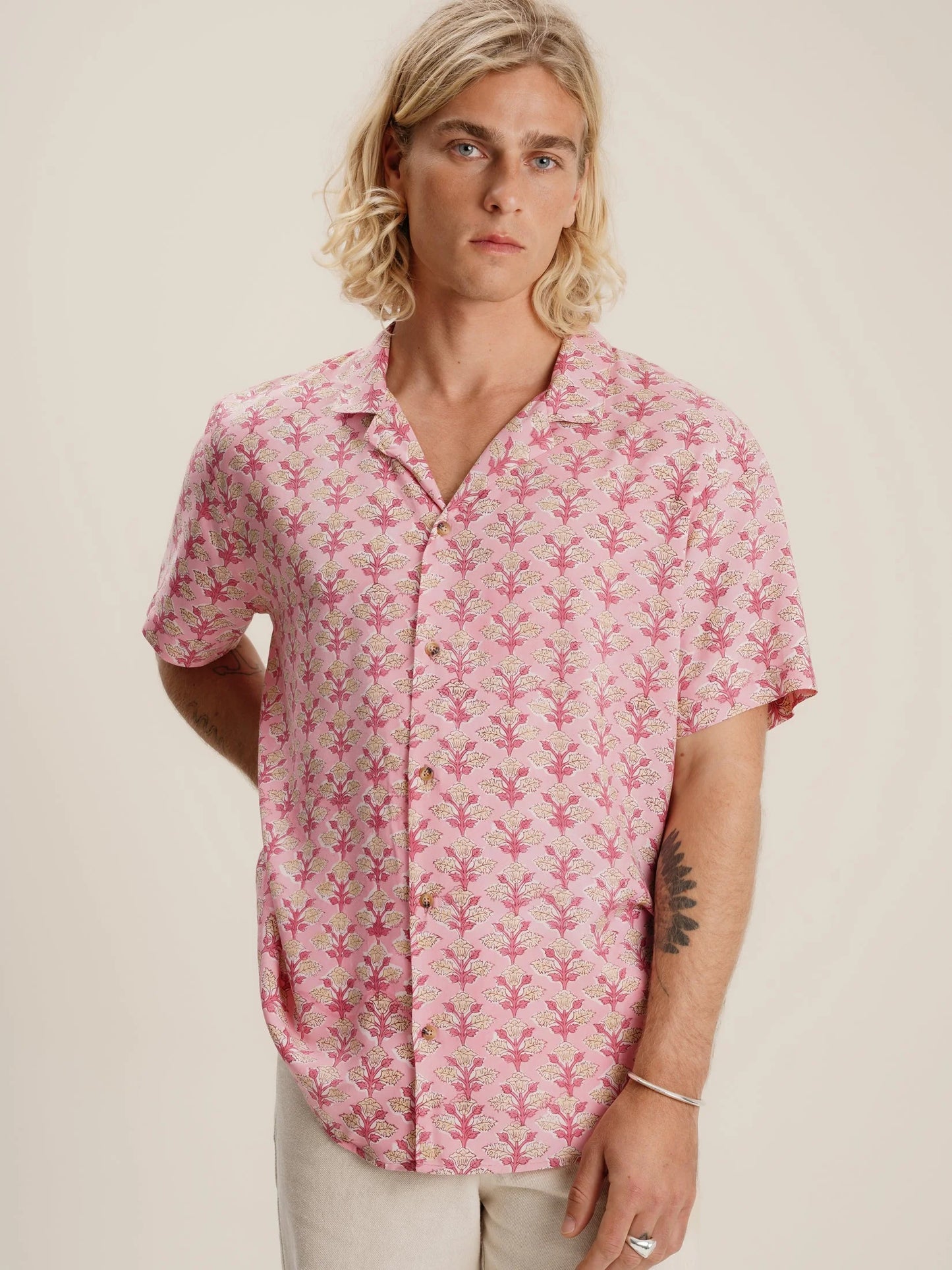 Mustique - Pink Floral Shirt