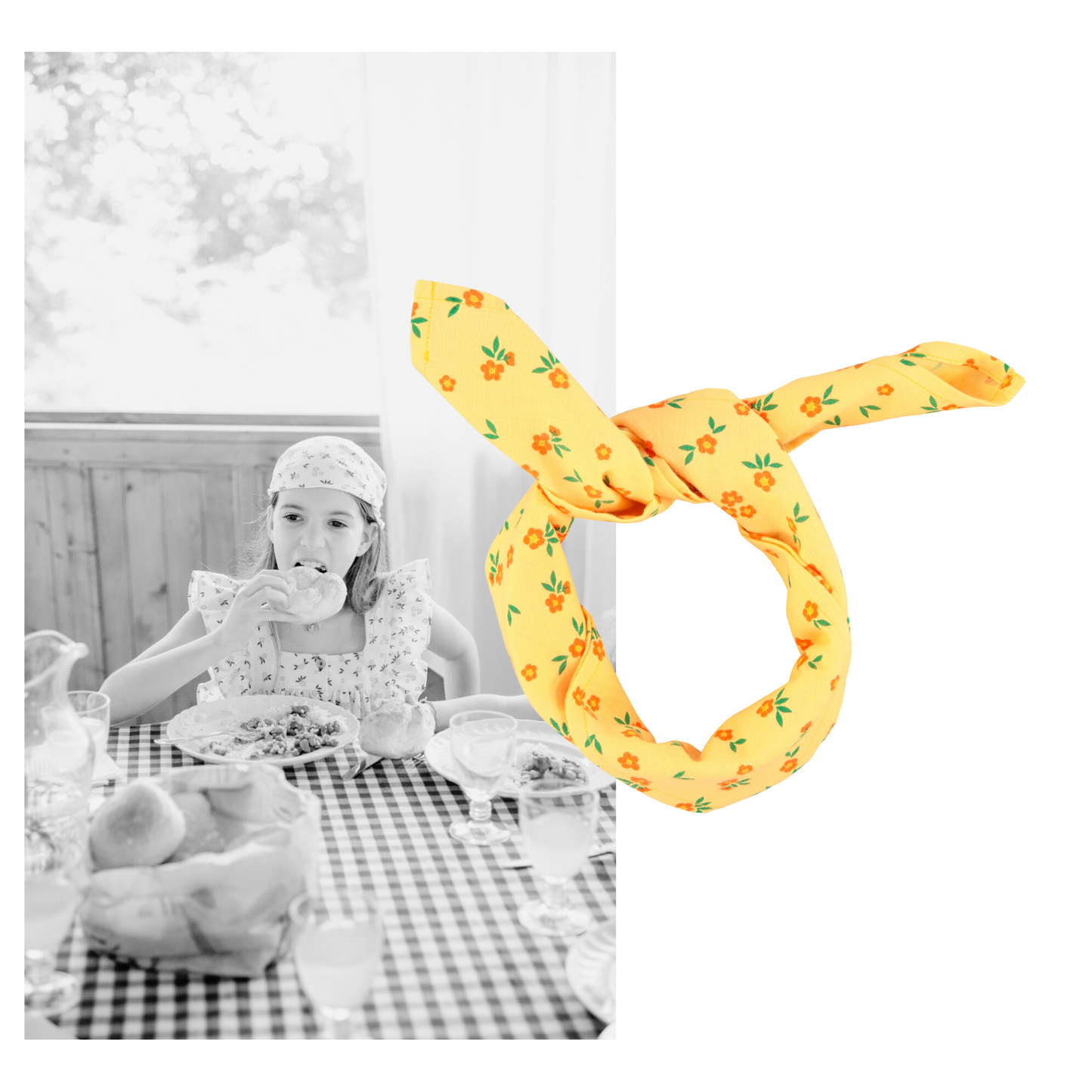 Piupiuchick - Bandana Yellow Flowers SS25