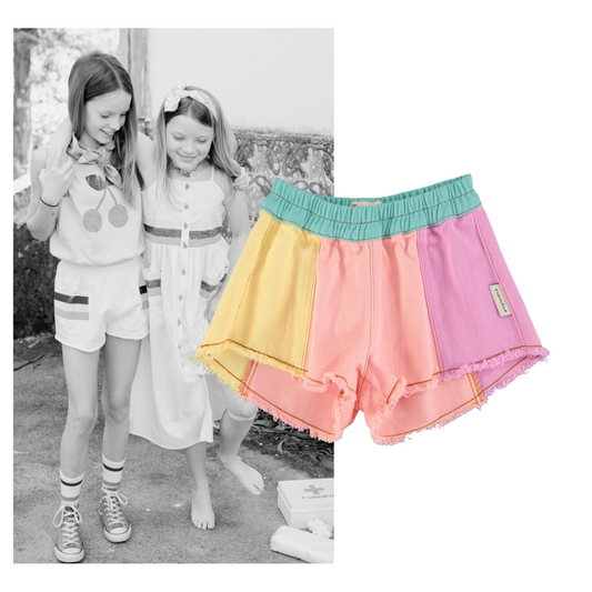 Piupiuchick - Shorts Fringes Multicolor Pastels SS25