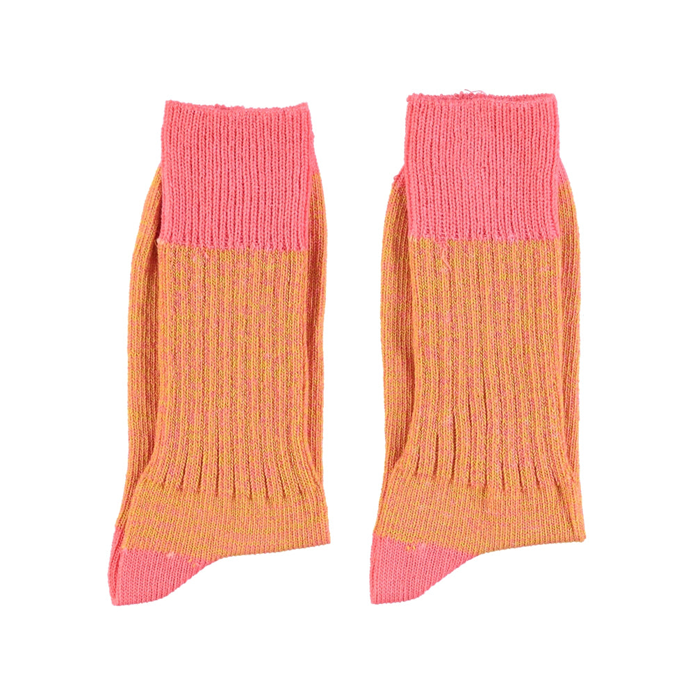 Piupiuchick - Short Socks Orange Pink