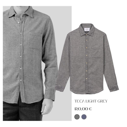 Portuguese Flannel - Teca Light Grey