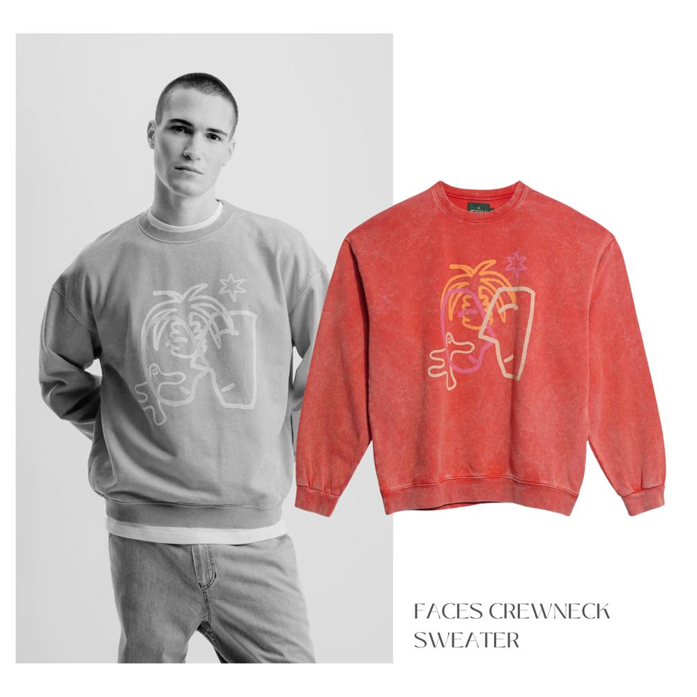 Mustique - Faces Crewneck