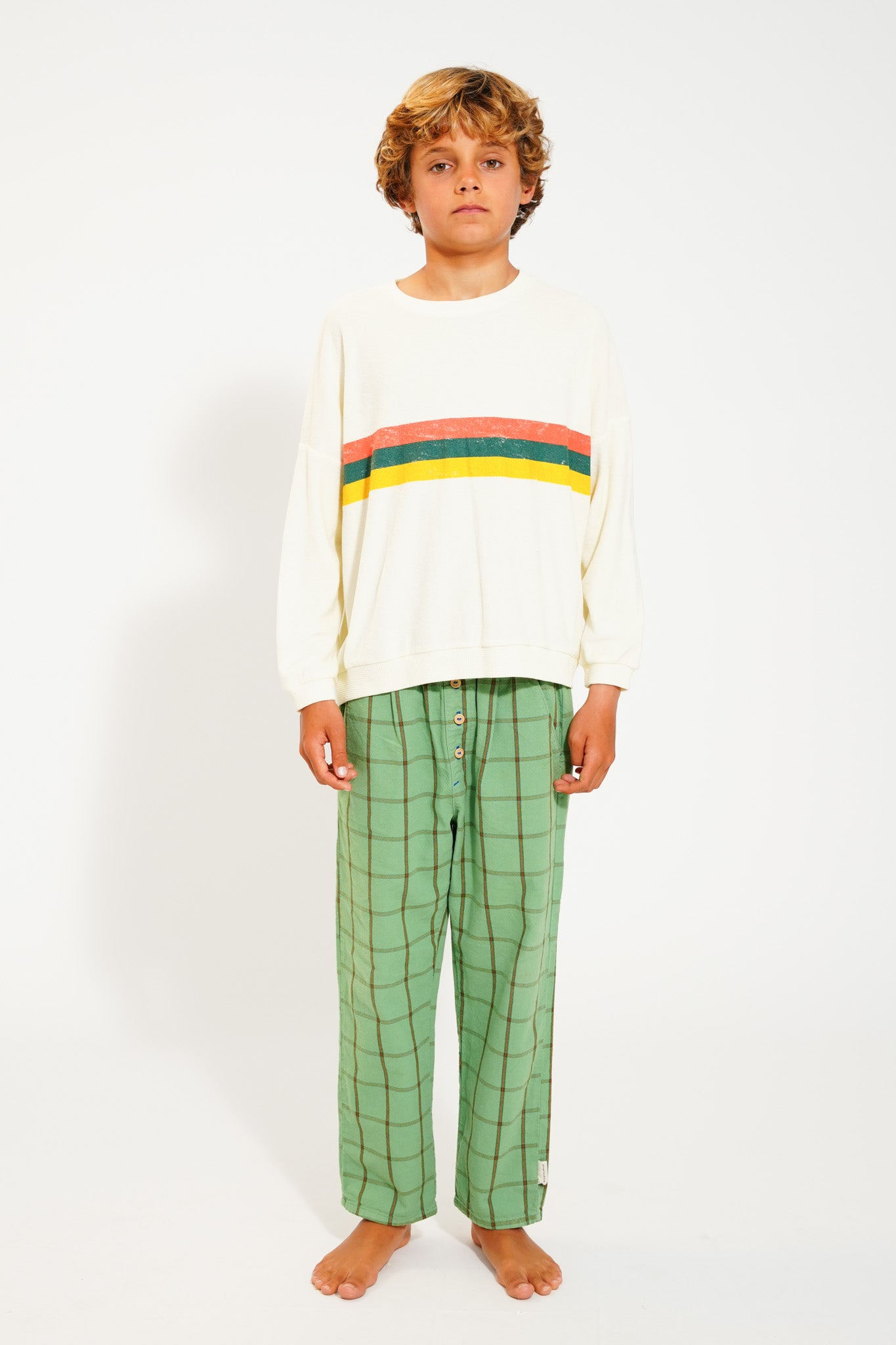 Piupiuchick - Unisex Trousers Green Checkered SS25